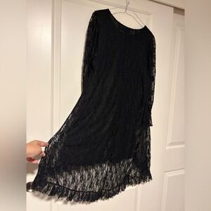 🖤Elegant Black Lace High n Low Dress🖤